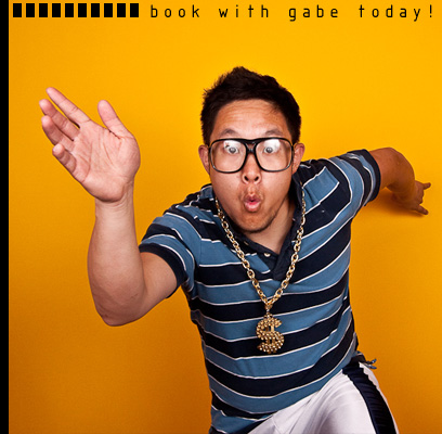 book with gabe today! gli@studiogabe.com